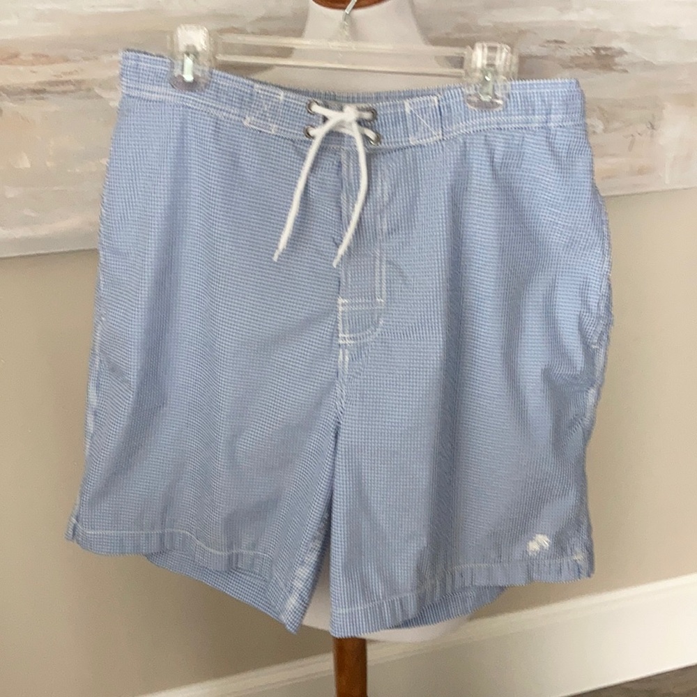 Trunks blue seersucker swim trunks